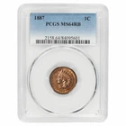 1887 Indian Head Cent 1C PCGS MS 64 RB