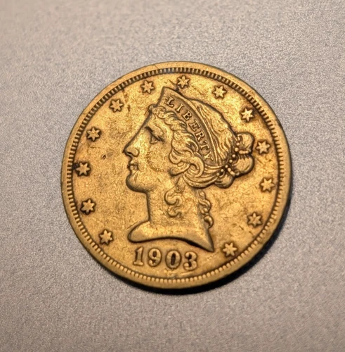 1903-S 90% GOLD $5 Coin Eagle/Liberty
