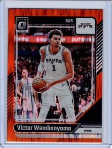 2024-25 Donruss Optic #45 Victor Wembanyama Orange Shock #/225