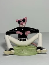 Vandor Pink Panther - Playing Bongo Drums - Salt & Pepper Shakers BASE ONLY