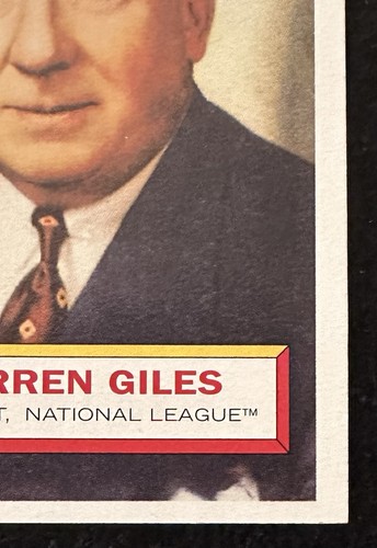 Topps Heritage #2 2005 ⚾️ Warren Giles ⚾️ Presidente de la Liga Nacional - Imagen 5 de 6