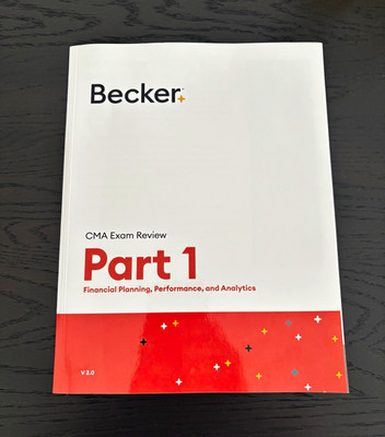 Becker CMA Exam Review Part 1 Financial Planning Analytics v2.0 PB