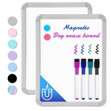 Small Dry Erase Whiteboard, 8.5 x 11 Inches White Board for Kids, Students, F...