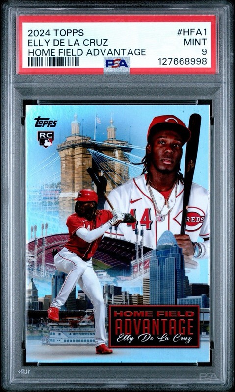 2024 Topps Elly De La Cruz Home Field Advantage Rookie Card PSA 9 