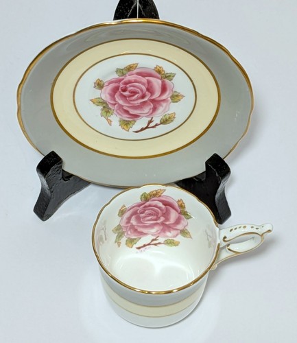 Gorgeous Rare Coalport Romance Pink Rose Demitasse Cup & Saucer Set - Picture 3 of 8