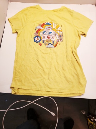 SIZE XXL(16/18)GIRLS SHORT SLEEVE YELLOW T- SHIRT.CAT & JACK - Picture 2 of 8