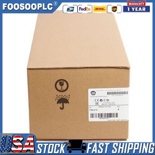 New Factory Sealed AB 1756-A10 1756A10 Chassis10 Slot Fast Ship