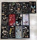 ART DECO MIDCENTURY VINTAGE JEWELRY Lot - Costume Gold Filler Sterling Silver