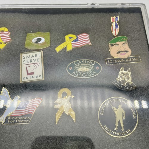Misc. Lot Of 15 Military Support, Canada, US And Miscellaneous Lapel/Hat Pins - Picture 2 of 3