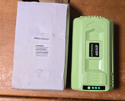 #ad Earthwise BL84040 40V Battery 4.0Ah Li Ion Open Box Tested $124.90