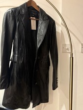 Karen Millen Tassle Leather Jacket Size 10