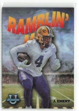 2022 Bowman Chrome University Ramblin' Man John Emery RC LSU #RM-7