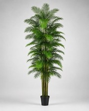 12 FT UV Resistant Artificial Areca Palm Tree Indoor/Outdoor