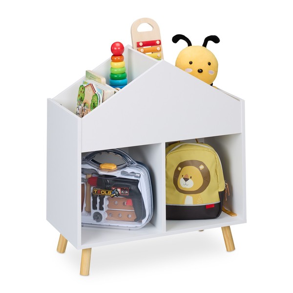 Kinderregal Kinder BüCherregal Spielzeugregal Hausregal Kinderzimmer Regal Haus-image