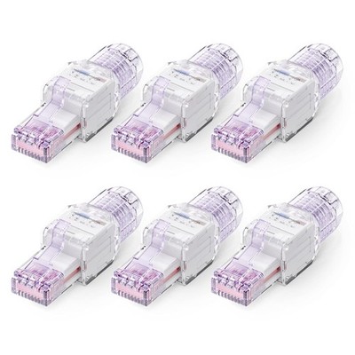 VCELINK CAT6A RJ45 Stecker Werkzeuglos, Werkzeuglos Kompakter