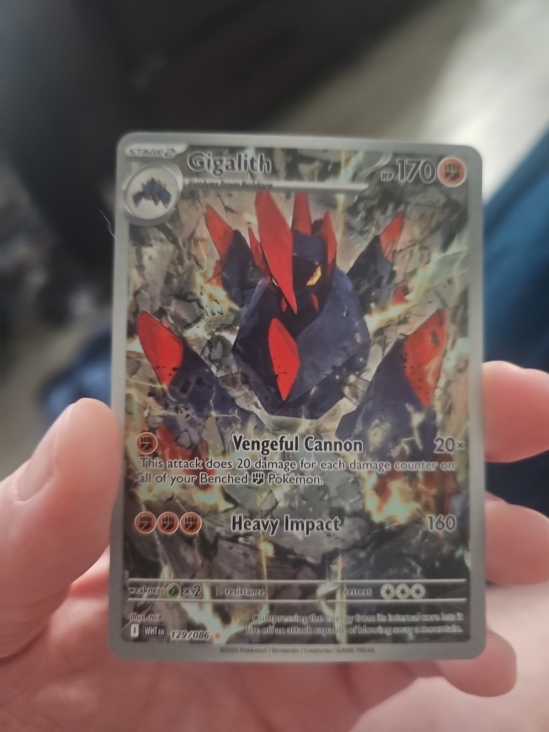 GIGALITH ILLUSTRATION RARE # 129/086 | WHITE FLARE | NEAR MINT OR BETTER