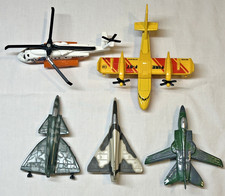 Vintage 1995-2009 Lot of 5 Diecast Military Fighters Bombers Jets  Helicopter