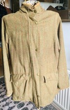 Vintage Peregrine Ladies Green  Tweed Shooting /Country Coat Size 16