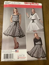 Simplicity Pattern 1061 Ms SEW CHIC 1950s RetroStyle Dress & Bolero Jacket 12-20