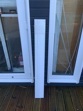 New Never Fitted 1 Double Glazed Window with Internal Louvre Blinds In White