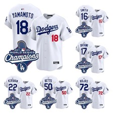 Men's Dodgers White 2025 World Series Champions Limited Stitched Jersey S-3XL
