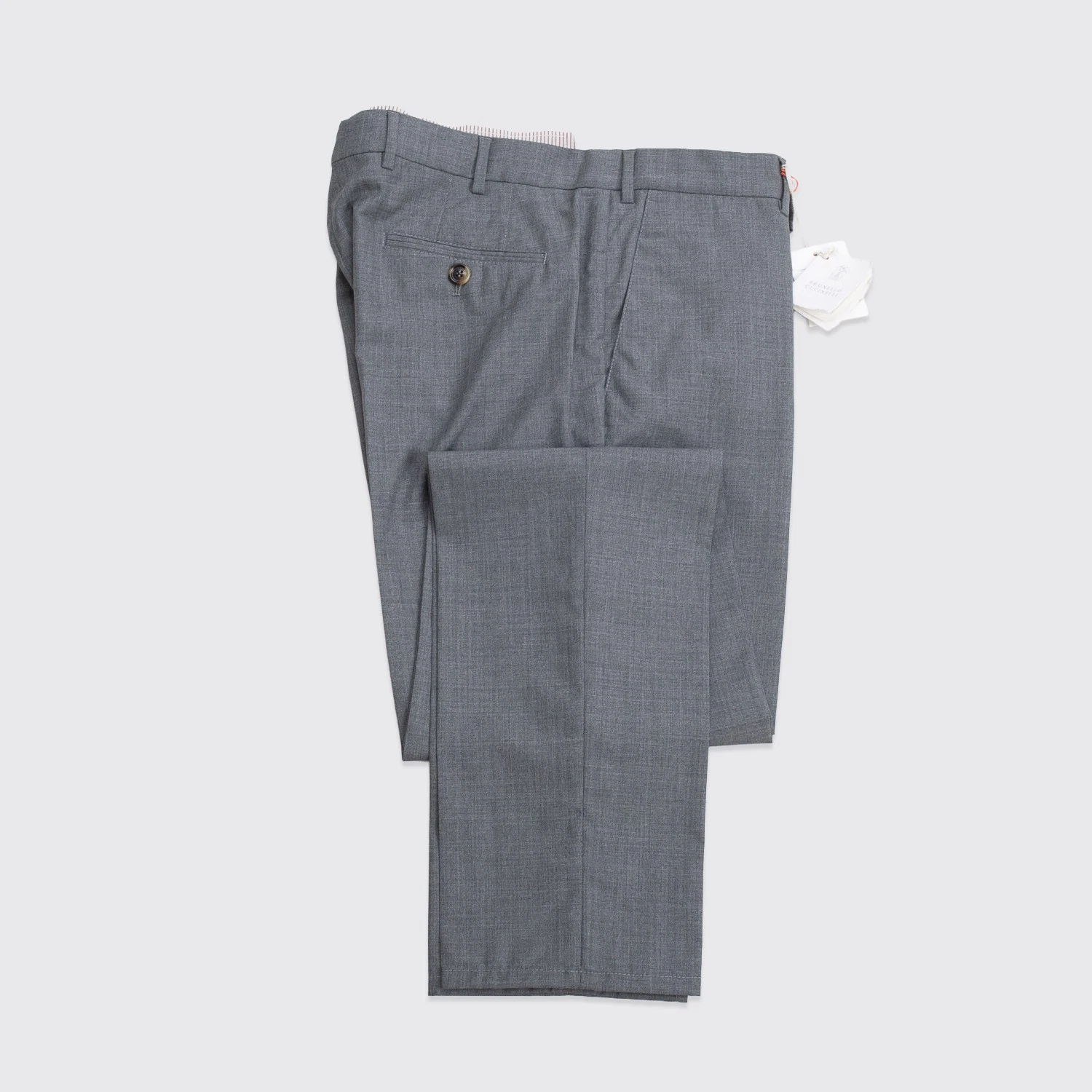 Brunello Cucinelli — Brunello Cucinelli Pants Size EU56 Men Gray Wool Italian Fit Made in Italy