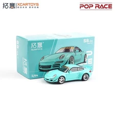 Xcartoys x POP RACE 1:64 RWB997 Blue Diecast Model Car 