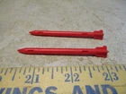 Set of 2 Original GI Joe RAH Cobra FANG 1983 Missiles, 2 Missiles, Red, VTG H94