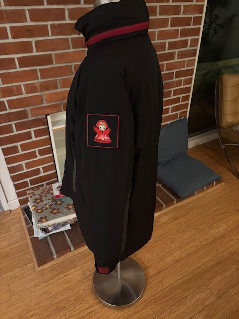 Evangelion Radio Eva black unit 02 monster parka size small | eBay