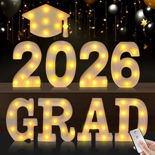 2026 Graduation Decorations, Grad Light Up Letters for 2026 GRAD 2026