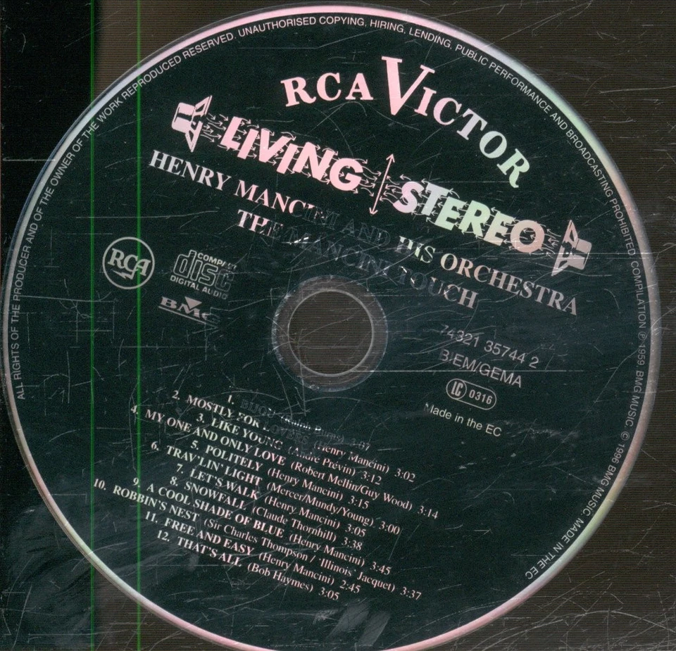 Henry Mancini Und Sein Orchester Mancini Touch CD Europa RCA 1996 74321357442 - Bild 3 von 3