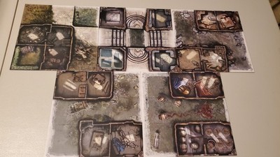 Zombicide Green Horde Friends and Foes Tiles Set