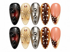 Luxury Handmade Press On Nails Set Salon Quality Lasts 4 Weeks