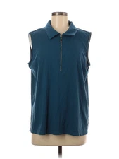 Assorted Brands Women Blue Sleeveless Blouse XL