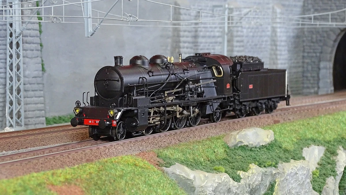 Locomotive Vapeur 141 C 331 – Ree Modeles MB157.S – Échelle HO – Digitale Sonore – PLM