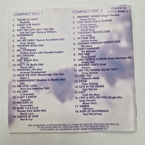 now thats what i call music 24 CD various artists 1993 fat box origional - Picture 6 of 9