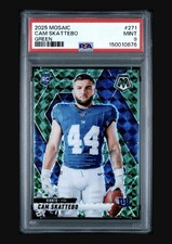 2025 Mosaic Cam Skattebo Green Variation PSA 9!