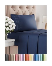 Twin XL Size 3 Piece Sheet Set - Comfy Breathable Cooling Bed Sheets Set - ...