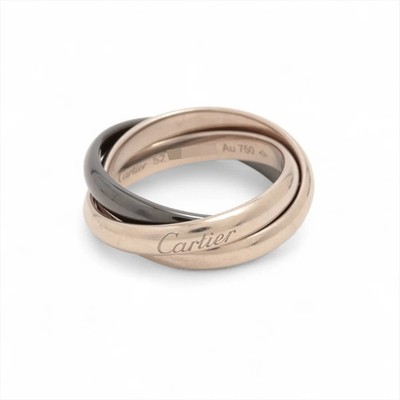 Cartier Trinity Ring 750 (WG) x Keramik 8,5 g 52