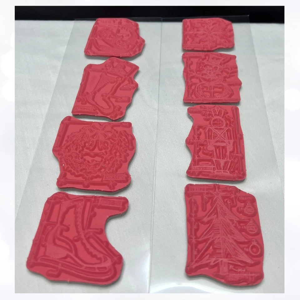 Лот анонимных резиновых штампов Tim Holtz РОЖДЕСТВО ДЕНЬ РОЖДЕНИЯ чертежные штампы - Изображение 4 из 4