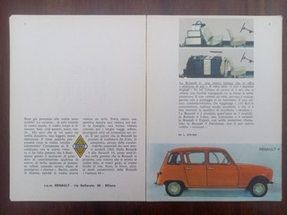Renault Caravelle R 8 Gordini R 4 R 16 R 10 Werbung advert pubblicità 1965