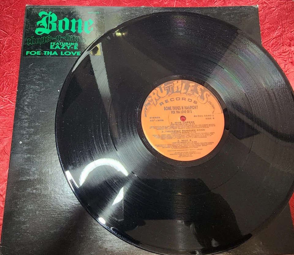 BONE THUGS-N-HARMONY, EAZY-E FOE THA LOVE OF $ 12" Vinyl Single 1994 Ruthless - Image 2 of 4