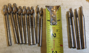 Lot 13 Counterbores Bendix Weldon Morse 2 flute # 10 #8 # 6 #5 #4 #3 MADE IN USA