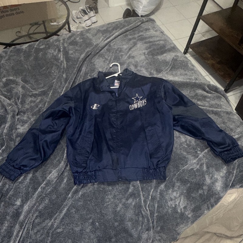 Logo Athletic Dallas Cowboys NFL Football Blue Jacket, Size M