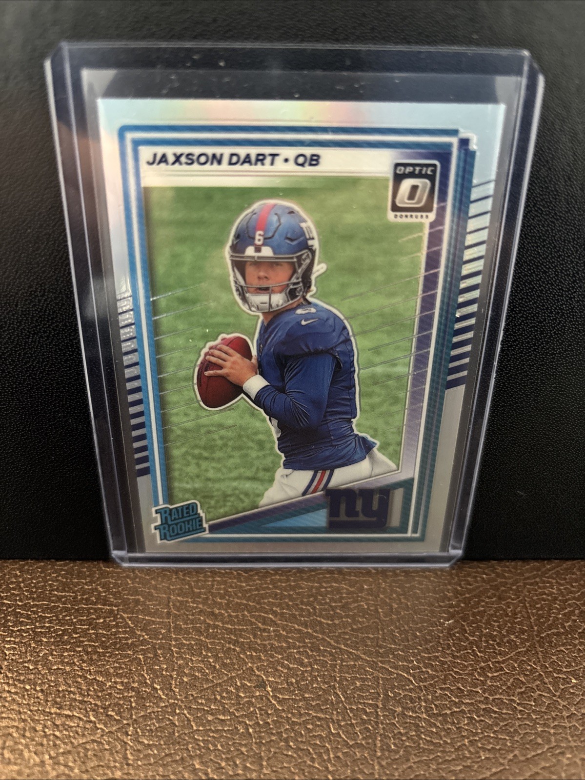 2025 Panini Donruss - Rated Rookie Jaxson Dart #400 Optic Preview Holo Prizm