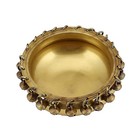 Handcrafted Brass Decorative Urli Bowl Decor Showpiece (Golden, 6 inch)