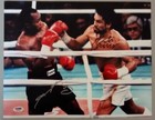 boxing SUGAR RAY LEONARD & ROBERTO DURAN with PSA DNA COA AUTOGRAPH LC7