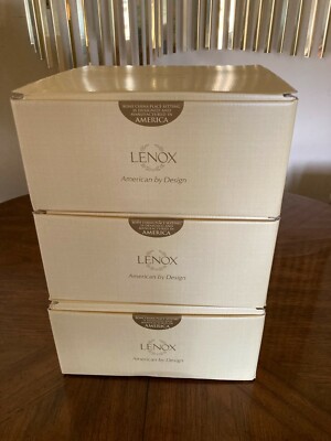 Lenox Opal Innocence THREE FIVE-Piece Place Settings RETIRED NOB