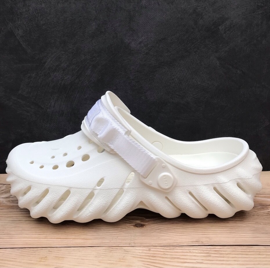 Crocs Echo Clog White Select-a-Size | eBay