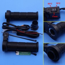 New Motorcycle Heated Grips 12v 22mm Adjustable Hot Hand Motorbike Scooter ATV
